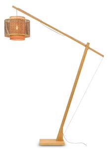 Bhutan stojací lampa Barva dřeva:: přírodní bambus, velikost stínidla:: M - 40x34cm, velikost stojanu:: L - výška 207cm