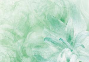 Fototapeta - Zelený květ (245x170 cm)