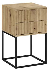 Comad Noční stolek Spello 40 se dvěma zásuvkami - dub artisan