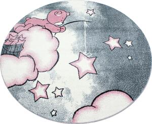 Dětský kusový koberec Kids 580 pink circle