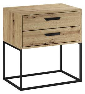 Comad Noční stolek Navello 60 se dvěma zásuvkami - dub artisan