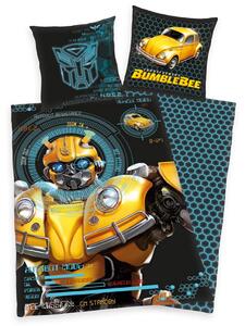 Herding Dětské bavlněné povlečení Transformers Blumblebee, 135 x 200 cm, 80 x 80 cm