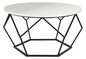 HowHomely Konferenční stolek DIAMOND 40x70 cm černá/bílá DD0051