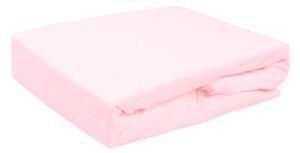 FROTÉ PROSTĚRADLO 006 90X200 CM SVĚTLERŮŽOVÉ