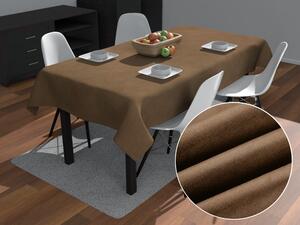 Biante Obdélníkový ubrus/imitace broušené kůže Alcantara ALC-015 Světle hnědý 50x100 cm