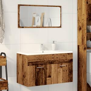 Koupelnová skříňka pod umyvadlo old wood 90x38,5x46 cm kompozit