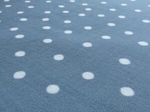 Dětský koberec Puntík modrý Kruh Ø 200 cm