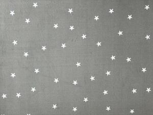 Dětský koberec Hvězdička šedá Kruh Ø 400 cm