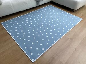 Vopi | Dětský koberec Puntík modrý - 200 x 200 cm