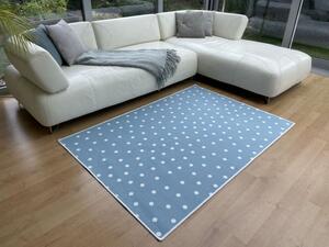 Vopi | Dětský koberec Puntík modrý - 100 x 150 cm