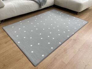 Dětský koberec Hvězdička šedá 100x150 cm