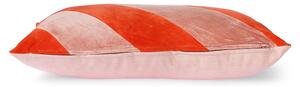 Bavlněný polštář Velvet Red/Pink 40 x 60 cm