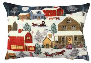 ASIR Dekorační polštářek ZIMNÍ MOTIV 33 cm polyester-bavlna