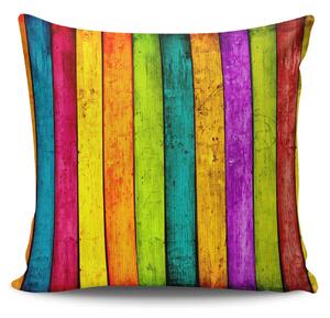 ASIR Dekorativní polštářek BAREVNÉ PRUHY 43 cm polyester-bavlna
