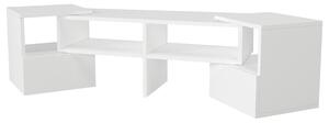 DUOS rovný/rohový TV stolek, bílý
