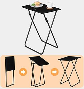HOOBRO Malý skládací stolek černý