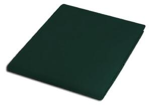 SATÉNOVÉ PROSTĚRADLO 036 160X220 CM TMAVĚZELENÁ