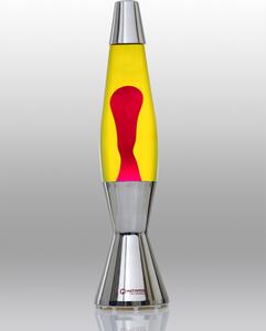 Mathmos S169W + TEL1206 Astrobaby, originální lávová lampa, 1x28W, žlutá s červenou lávou, 43cm