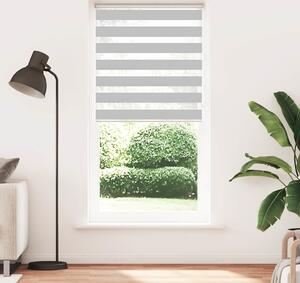 VidaXL Zebra roleta 95x200 cm šířka látky 90,9 cm polyester [4014780] Barva: světle šedá