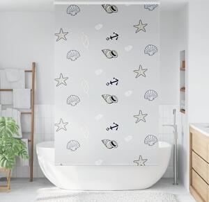 VidaXL Sprchová roleta s kazetou 120x240 cm Šířka látky 116 cm [4015003] Barva: mořské hvězdice