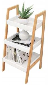 Regál ModernHome Regál 31 cm x 75 cm x 34,5 cm bílý