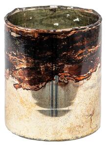 Skleněná čajová svíčka Houder Brown 11*13 cm – 11x13 cm