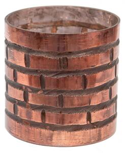 Skleněná čajová svíčka Houder Brown 13*13 cm – 13x13 cm