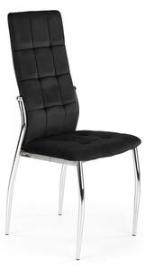 Jídelní židle SAGAL – samet, více barev Černá