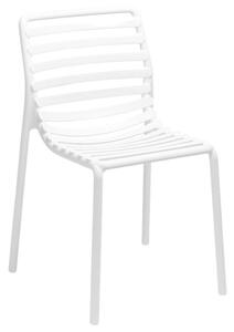 Bílá plastová zahradní židle Nardi Doga