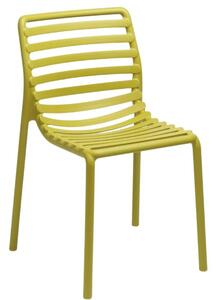 Žlutozelená plastová zahradní židle Nardi Doga