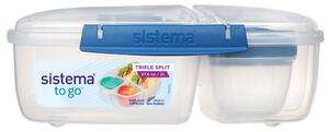 Sistema Box na obědy Triple Split To Go 2l se 3 oddíly a kelímkem Barva: ocean blue