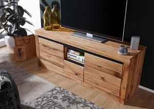 VEVEY TV stolek 155x60 cm, přírodní, dub