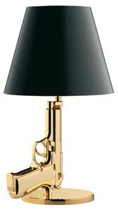 Flos F2953000 GUN_BEDSIDE GUN, designová stolní lampa, 1x75W, 18K zlato, výška: 43cm