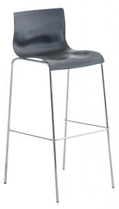 Barová židle Hoover chrom, šedá