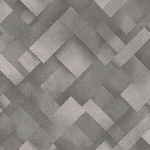Geometrická šedá vliesová tapeta na zeď 235807 rozměry 0,53 x 10,05 m