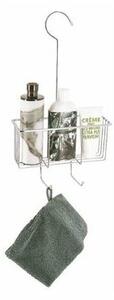 Compactor Závěsný košík do sprchy s háčkem Keep, 22,4 x 8,5 x 39,5 cm