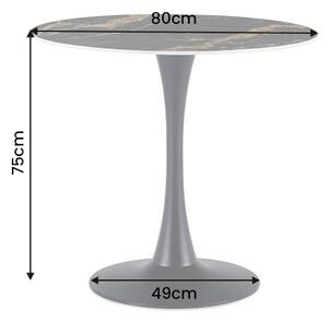 Bistro stůl LYON AURORA ORO 80 CM keramika Nábytek | Jídelní prostory | Jídelní stoly | Kulaté