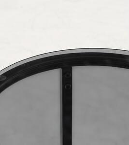 Hector Odkládací stolek z kouřového skla Lunno 40 cm černý