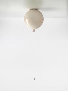 Brokis PC877 Memory, stropní svítící balonek ze světle růžového skla, 1x15W, prům. 30cm