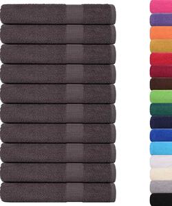 Saunové osušky FROGN 10 ks antracitové 80x200 cm 360 g/m²