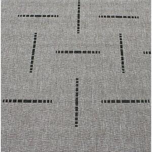 Spoltex Kusový koberec Floorlux silver/black 20008, 80 x 150 cm