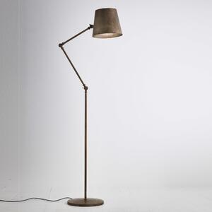 Il Fanale 271.08.OF Reporter, stojací lampa s nastavitelným ramenem, 1x46W, mosaz, výška 112-206cm
