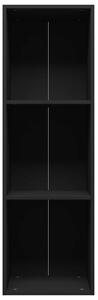 Knihovna/TV skříňka - dřevotříska - černá | 36x30x114 cm