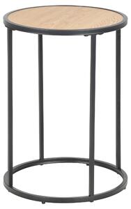 ODKLÁDACÍ STOLEK, černá, divoký dub, kompozitní dřevo, 40/40/50 cm - Online Only konferenční stolky, Online Only