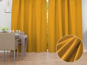 Biante Sametový závěs Velvet Premium SVP-037 Zlatavě oranžový - šířka 135 cm 135x140 cm