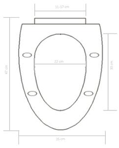 Toaletní sedátko - pomalé sklápění - rychloupínací | černé