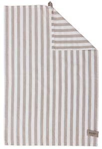 ERNST Bavlněná utěrka Wide Stripes - Beige EF521