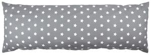 Povlak na Relaxační polštář Náhradní manžel Stars šedá, 50 x 150 cm, 50 x 150 cm