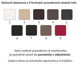 Tempo Kondela Rohová sedací souprava buton P / bez rozkladu Barva: Bílá / ekokůže, Provedení: levé