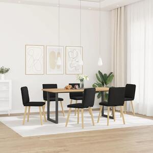 Jídelní židle 6 ks černé textil 3315627